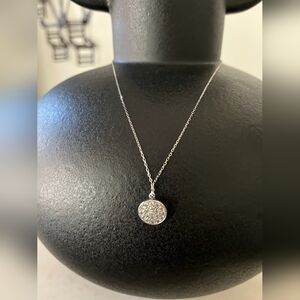 Holiday CZ SS 18" circle Necklace adjustable to 16” Jewely box not included.